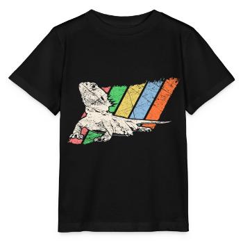 Animal de compagnie Retro - T-shirt bio MINI CREATOR Stanley/Stella Enfant - noir - Devant - Mikhail (115cm)