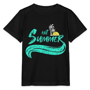 plage - T-shirt bio MINI CREATOR Stanley/Stella Enfant - noir - Devant - Mikhail (115cm)
