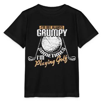 Golf en disant - T-shirt bio MINI CREATOR Stanley/Stella Enfant - noir - Devant - Mikhail (115cm)