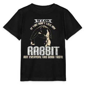 Haustier Hase - Stanley/Stella Kinder T-Shirt MINI CREATOR  - Schwarz - Vorne - Mikhail (115cm)