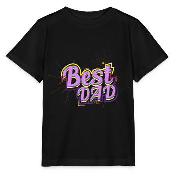 Father's Father's Day - Stanley/Stella MINI CREATOR Kids’ T-Shirt - black - Front - Mikhail (115cm)