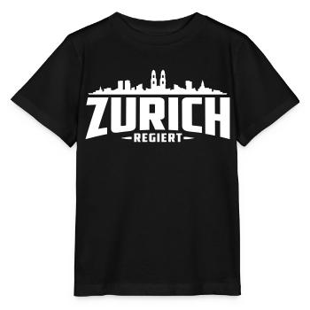 Zurich - Gouverné - Zürich Shirt - T-shirt bio MINI CREATOR Stanley/Stella Enfant - noir - Devant - Mikhail (115cm)