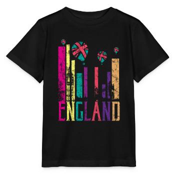 England UK Retro Vintage - Stanley/Stella Kinder T-Shirt MINI CREATOR  - Schwarz - Vorne - Mikhail (115cm)