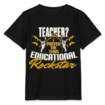 Schule Lehrer Lehrer - Stanley/Stella Kinder T-Shirt MINI CREATOR  - Schwarz - Vorne - Mikhail (115cm)