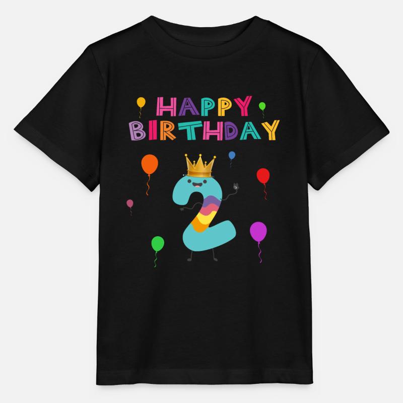 2. Geburtstag Happy Birthday - Stanley/Stella Kinder T-Shirt MINI CREATOR  - Schwarz