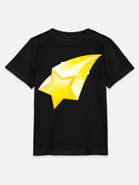 Smiley Falling Star - Stanley/Stella Kinder T-Shirt MINI CREATOR  - Schwarz