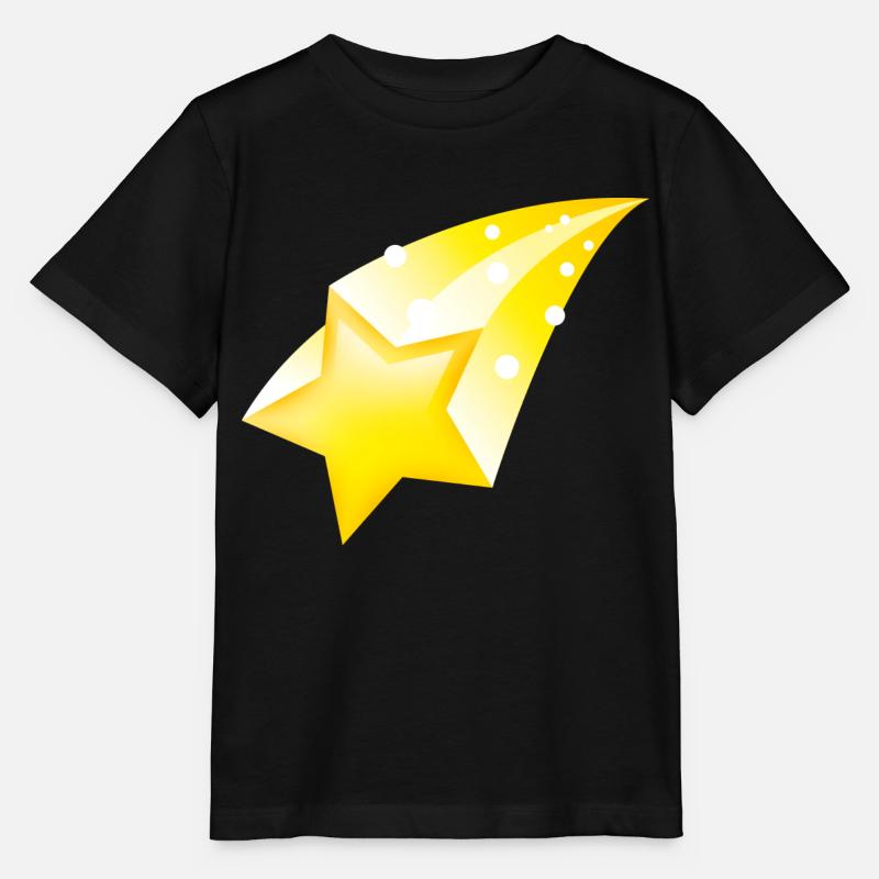 Smiley Falling Star - Stanley/Stella Kinder T-Shirt MINI CREATOR  - Schwarz