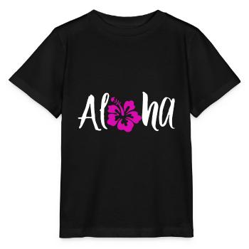 Aloha - Stanley/Stella Kinder T-Shirt MINI CREATOR  - Schwarz - Vorne - Mikhail (115cm)