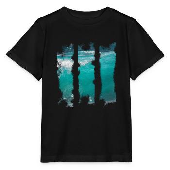 Vagues - T-shirt bio MINI CREATOR Stanley/Stella Enfant - noir - Devant - Mikhail (115cm)
