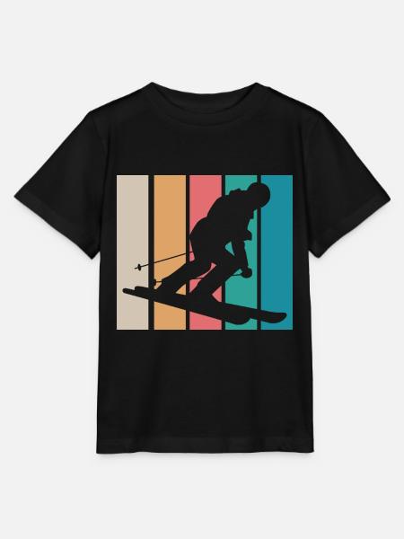 Ski - Stanley/Stella Kinder T-Shirt MINI CREATOR - Schwarz