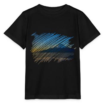 Montagne - T-shirt bio MINI CREATOR Stanley/Stella Enfant - noir - Devant - Mikhail (115cm)