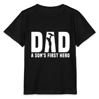Father and Son - Stanley/Stella MINI CREATOR Kids’ T-Shirt - black - Front - Mikhail (115cm)