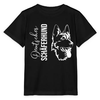 Deutscher Schäferhund Hundeliebhaber - Stanley/Stella Kinder T-Shirt MINI CREATOR  - Schwarz - Vorne - Mikhail (115cm)
