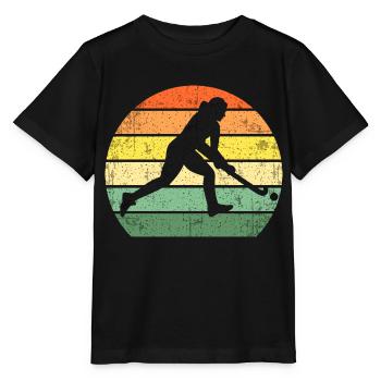 Field field hockey gift field field hockey player gift - Stanley/Stella MINI CREATOR Kids’ T-Shirt - black - Front - Mikhail (115cm)