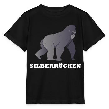 Silberrücken | Gorilla - Stanley/Stella Kinder T-Shirt MINI CREATOR  - Schwarz - Vorne - Mikhail (115cm)