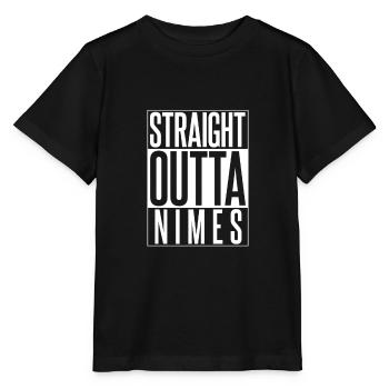 STRAIGHT OUTTA NIMES - T-shirt bio MINI CREATOR Stanley/Stella Enfant - noir - Devant - Mikhail (115cm)
