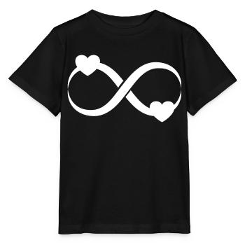 Herz Unendlich Endlos - Stanley/Stella Kinder T-Shirt MINI CREATOR  - Schwarz - Vorne - Mikhail (115cm)