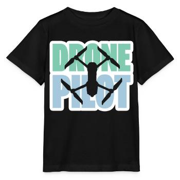 Drone Pilot Drone Drones Drone Drone Cadeau de course - T-shirt bio MINI CREATOR Stanley/Stella Enfant - noir - Devant - Mikhail (115cm)