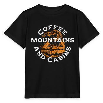 Kaffeeberge und Hütten 2 - Stanley/Stella Kinder T-Shirt MINI CREATOR  - Schwarz - Vorne - Mikhail (115cm)