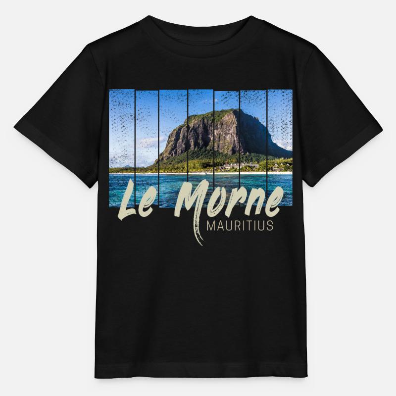Le Morne Mauritius Strand Souveni - Stanley/Stella Kinder T-Shirt MINI CREATOR  - Schwarz