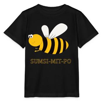 Optimismus Sumsi mit po - Stanley/Stella Kinder T-Shirt MINI CREATOR  - Schwarz - Vorne - Mikhail (115cm)