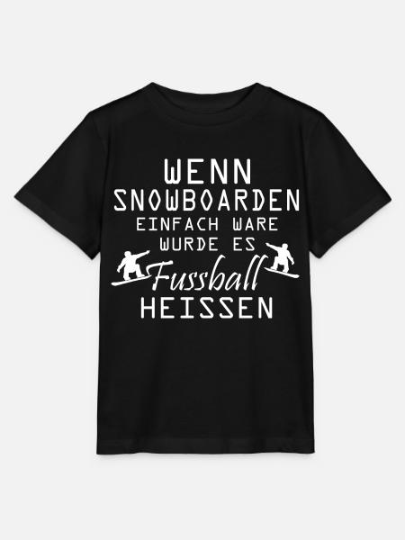 Snowboard Snowboarder - Stanley/Stella Kinder T-Shirt MINI CREATOR - Schwarz