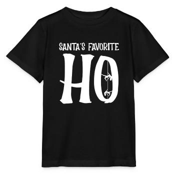 Poledance Santas Favorite Ho Ho Ho - Stanley/Stella Kinder T-Shirt MINI CREATOR  - Schwarz - Vorne - Mikhail (115cm)