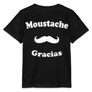 Schnurrbart Gracias Humor Bärtig Spanisches Geschenk - Stanley/Stella Kinder T-Shirt MINI CREATOR  - Schwarz - Vorne - Mikhail (115cm)