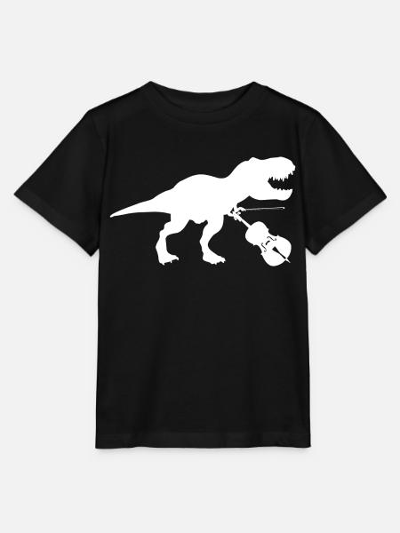 Cellosaurus Violoncelle Violoncelliste Dinosaur Rex Musique - T-shirt bio MINI CREATOR Stanley/Stella Enfant - noir