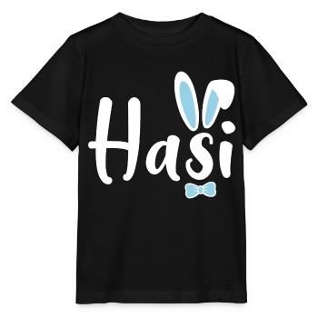 Hasi - Stanley/Stella Kinder T-Shirt MINI CREATOR  - Schwarz - Vorne - Mikhail (115cm)