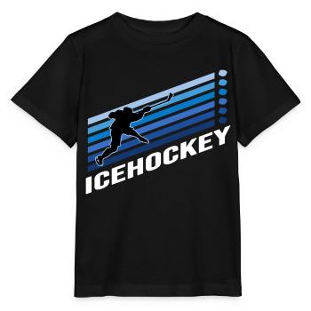 hockey sur glace hockey sur glace sports d’hiver pénalité rondelle - T-shirt bio MINI CREATOR Stanley/Stella Enfant - noir - Devant - Mikhail (115cm)