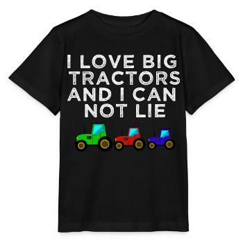 tractor love tractor - Stanley/Stella MINI CREATOR Kids’ T-Shirt - black - Front - Mikhail (115cm)