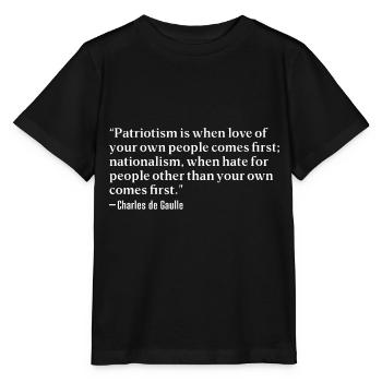 Memorial Day Quotes - Stanley/Stella MINI CREATOR Kids’ T-Shirt - black - Front - Mikhail (115cm)