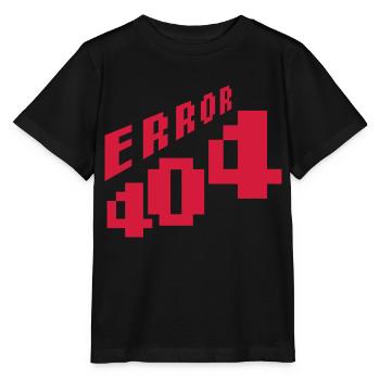 Netzwerk verloren Error 404 - Stanley/Stella Kinder T-Shirt MINI CREATOR  - Schwarz - Vorne - Mikhail (115cm)