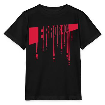 Blood Drops Error 404 - Stanley/Stella MINI CREATOR Kids’ T-Shirt - black - Front - Mikhail (115cm)