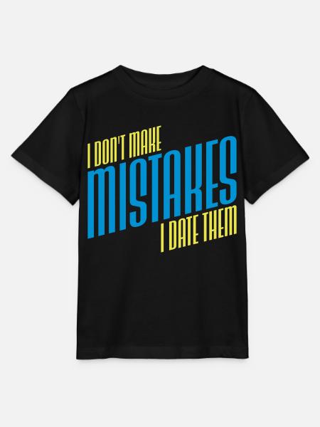 Date Mistakes Zitat Logo - Stanley/Stella Kinder T-Shirt MINI CREATOR  - Schwarz