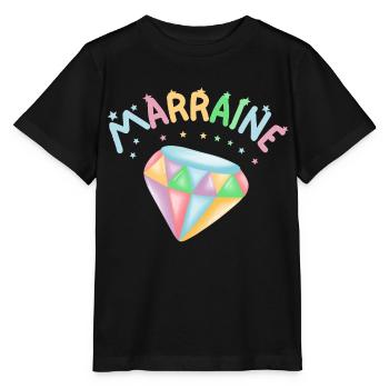 Marraine de Diamant - T-shirt bio MINI CREATOR Stanley/Stella Enfant - noir - Devant - Mikhail (115cm)