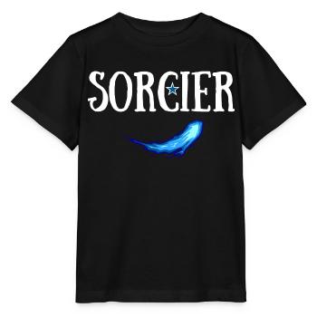 SORCIER JDR SORTILEGE - T-shirt bio MINI CREATOR Stanley/Stella Enfant - noir - Devant - Mikhail (115cm)