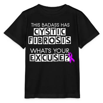 This Badass Has Cystic Fibrosis - Stanley/Stella MINI CREATOR Kids’ T-Shirt - black - Front - Mikhail (115cm)