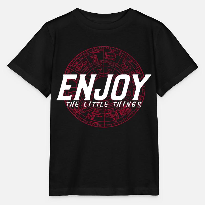 Profitez des petites choses - T-shirt bio MINI CREATOR Stanley/Stella Enfant - noir