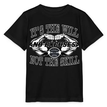 C’est la volonté pas la compétence, il n’y a pas d’excuse... - T-shirt bio MINI CREATOR Stanley/Stella Enfant - noir - Devant - Mikhail (115cm)