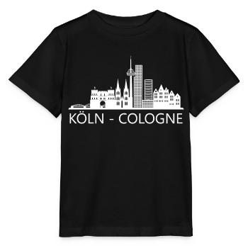Ville de Cologne Skyline Cologne Ville Allemagne - T-shirt bio MINI CREATOR Stanley/Stella Enfant - noir - Devant - Mikhail (115cm)