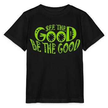 be the good Zitat - Stanley/Stella Kinder T-Shirt MINI CREATOR  - Schwarz - Vorne - Mikhail (115cm)