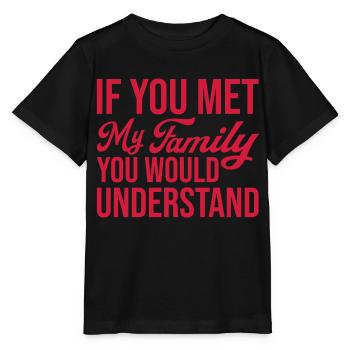 you would understand quote - Stanley/Stella MINI CREATOR Kids’ T-Shirt - black - Front - Mikhail (115cm)