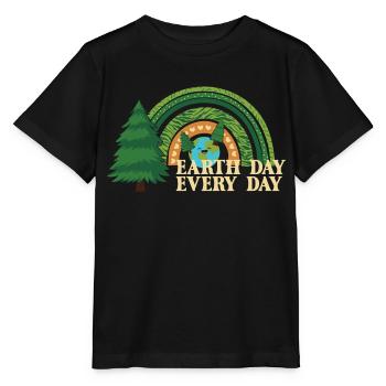 Earth Day Earthday Environmental Protection Environment Nature - Stanley/Stella MINI CREATOR Kids’ T-Shirt - black - Front - Mikhail (115cm)