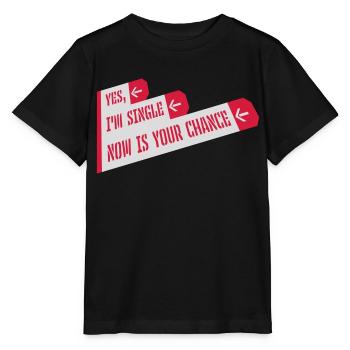célibataire maintenant votre chance - T-shirt bio MINI CREATOR Stanley/Stella Enfant - noir - Devant - Mikhail (115cm)