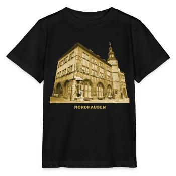 Mairie de Nordhausen Harz Thuringe Ville impériale - T-shirt bio MINI CREATOR Stanley/Stella Enfant - noir - Devant - Mikhail (115cm)