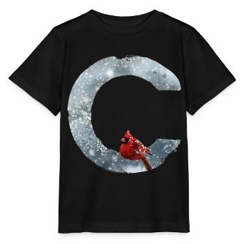 C – caractère décoratif – hiver - T-shirt bio MINI CREATOR Stanley/Stella Enfant - noir - Devant - Mikhail (115cm)