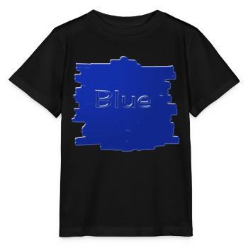 Blue - Stanley/Stella Kinder T-Shirt MINI CREATOR  - Schwarz - Vorne - Mikhail (115cm)