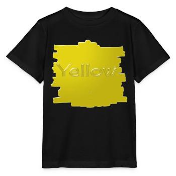 Jaune - T-shirt bio MINI CREATOR Stanley/Stella Enfant - noir - Devant - Mikhail (115cm)